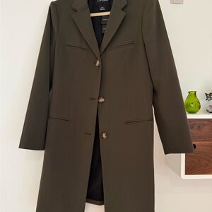 Elegant Club Monaco Olive Green Women's Coat